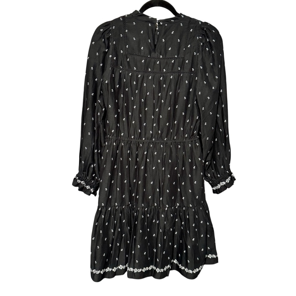 Madewell Mockneck Mini Ditsy Floral Long Sleeve Dress in Welsh Blossoms - Picture 8 of 13